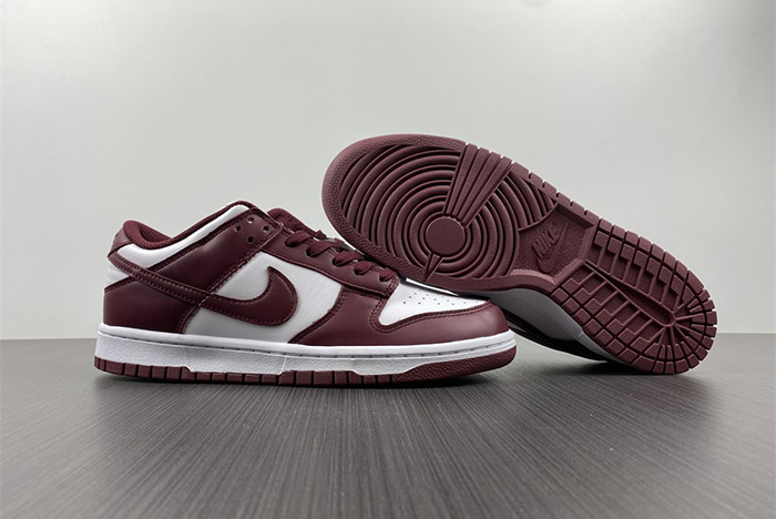 New Nike Dunk Low “Bordeaux” White/Bordeaux   DD1503-108