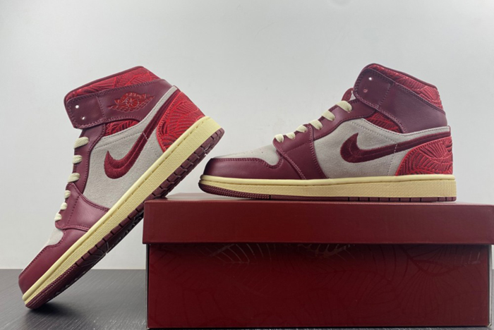Air Jordan 1 Mid SE WMNS "Tiki Leaf"  DZ2820-601